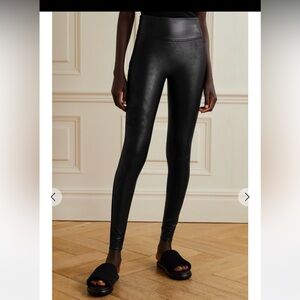 SPANX Faux stretch-leather leggings
